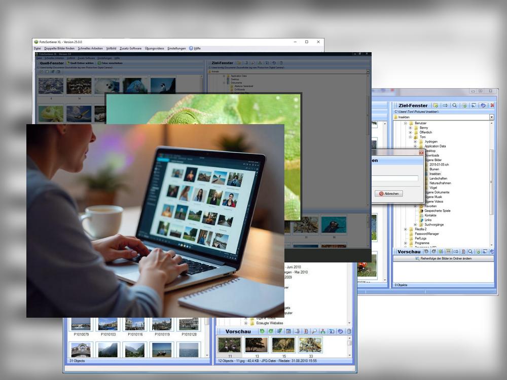 Fotos auf PC sortieren